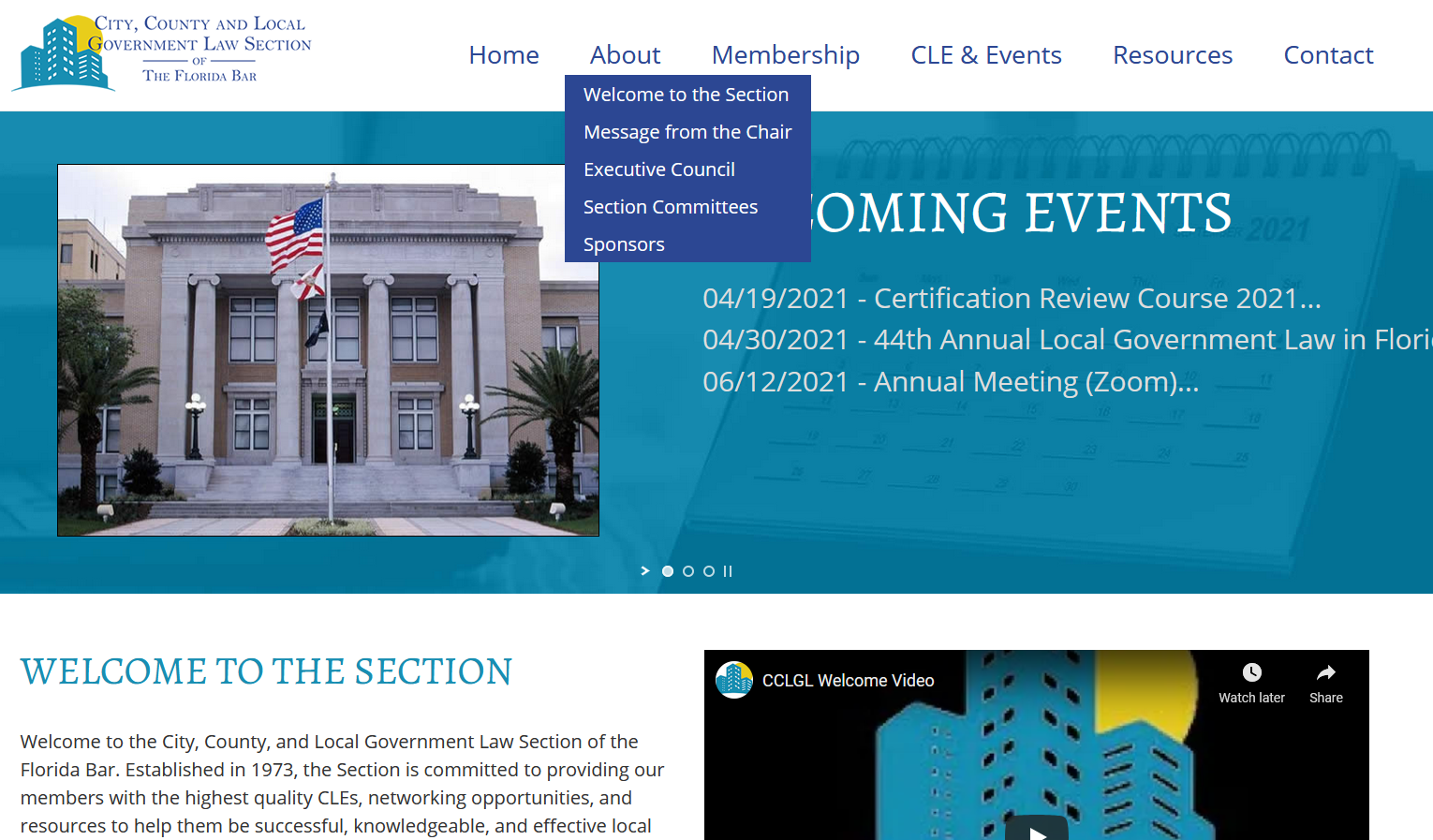 new CCLGL website screenshot