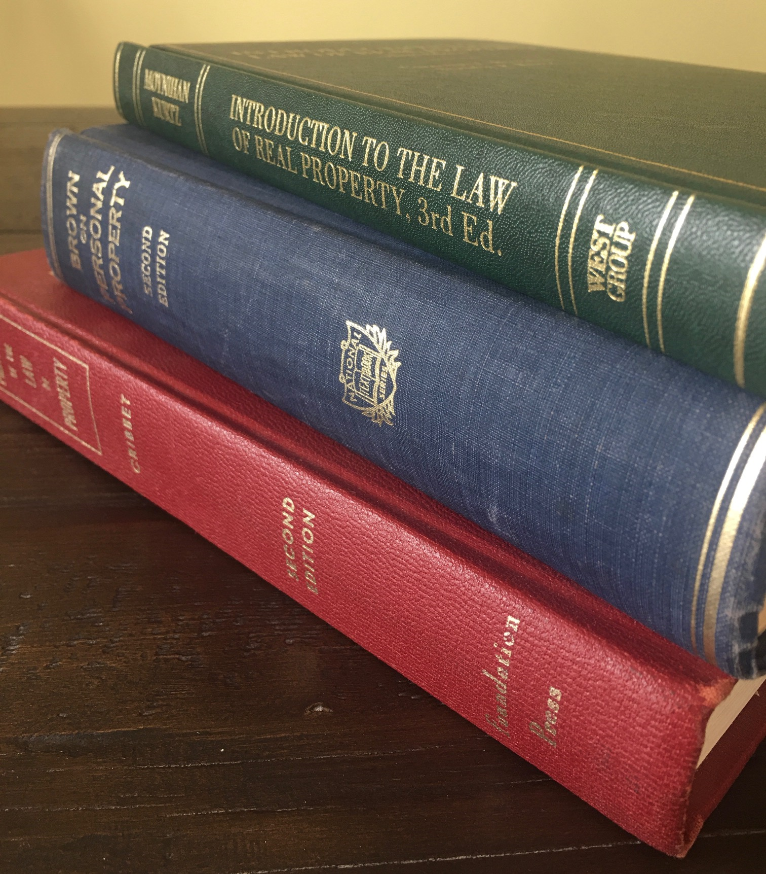 Stack of Law Books in color