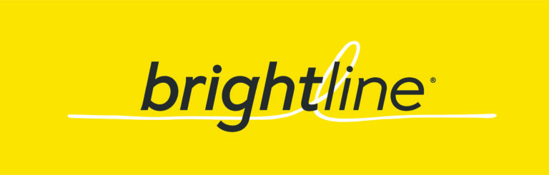 Brightline logo, yellow
